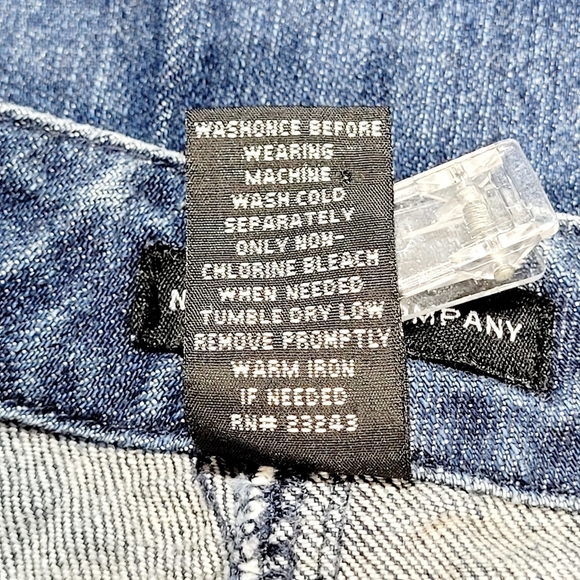 NY&Co VTG Mid Rise Stitched Front Creased Boot Cut Stretch Jeans (14) - Picture 6 of 8